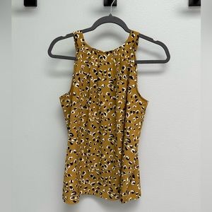 Animal print top fits M